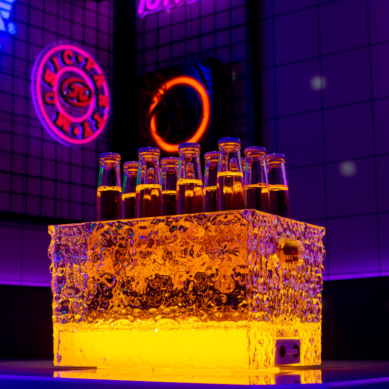 Beer Wine Up - LED Light-Up Cocktail Ice Bucket for