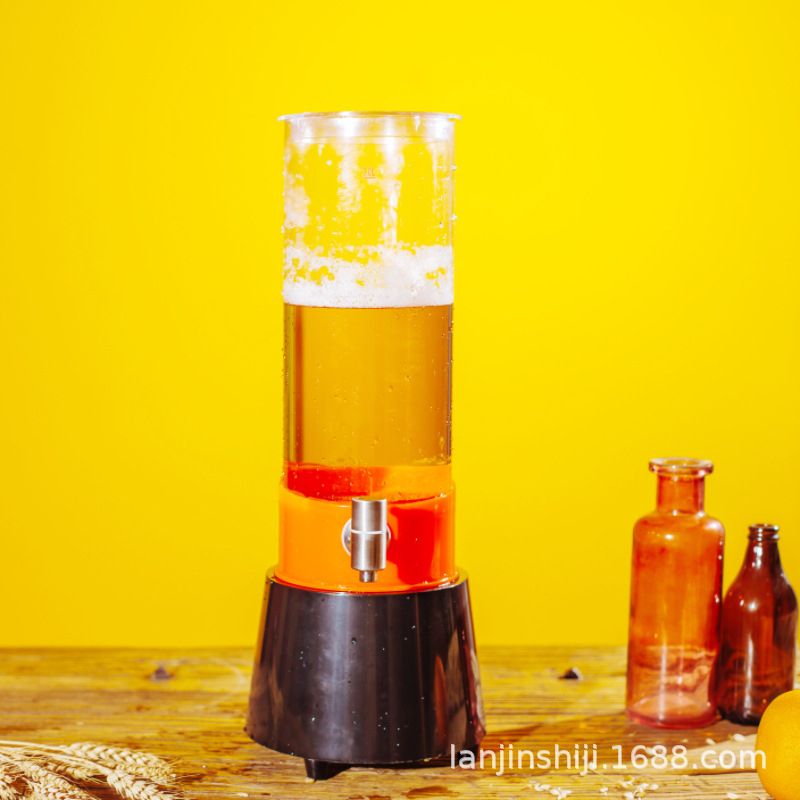 Beer Wine Up - Light-up 3-liter beer keg with tap