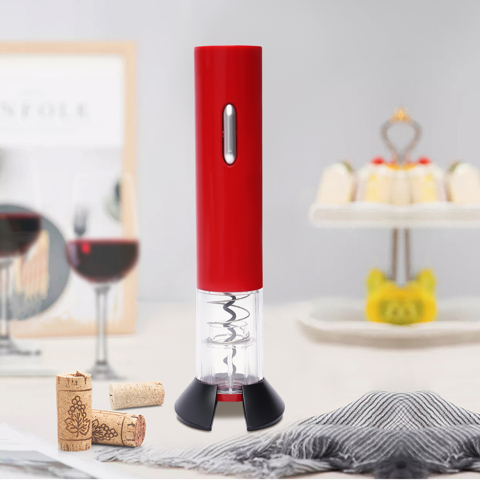 Red Electric Wine Opener Autom – Wine Opener Electric recenzja i cena