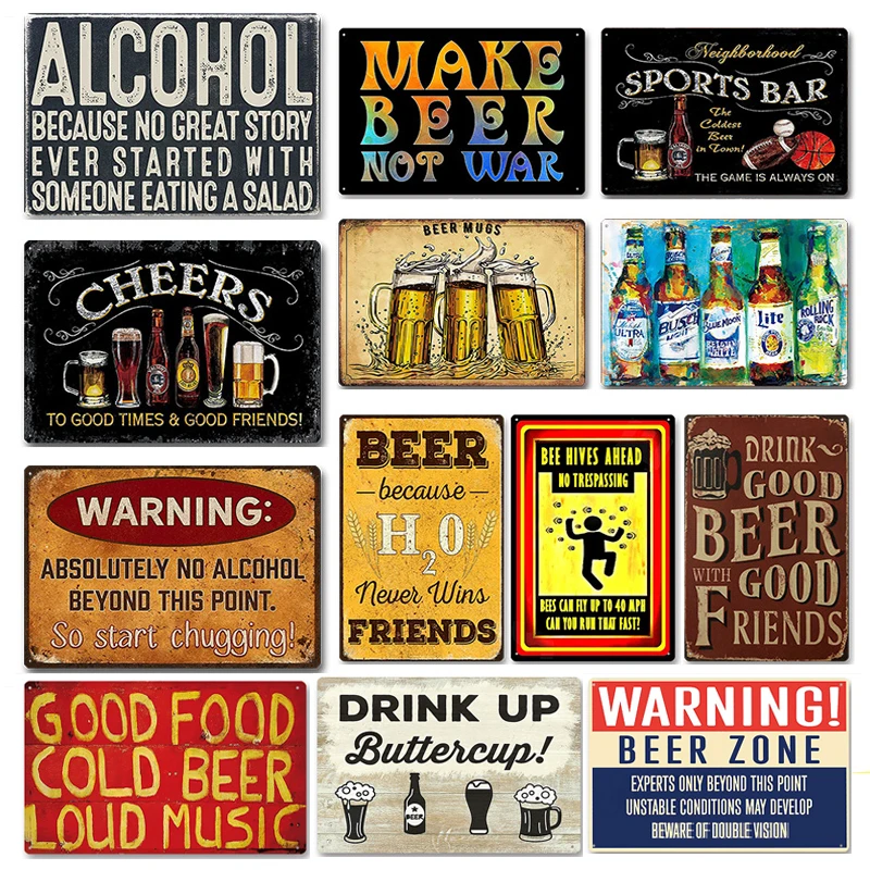Metal Sign Bar Pub BBQ Shop Wa – Wine Beer Pub recenzja i cena