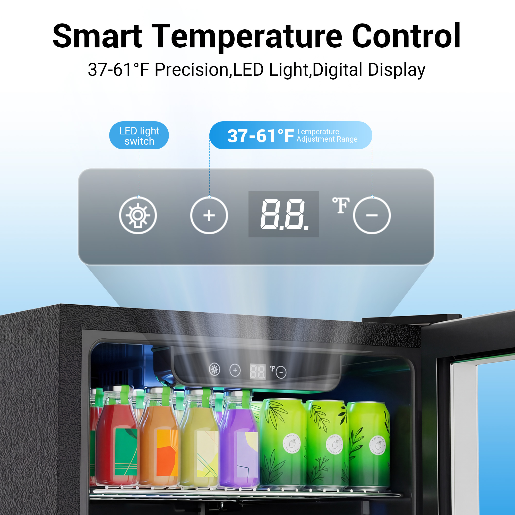 130 Can Beverage Refrigerator  – Beer Wine Up recenzja i cena