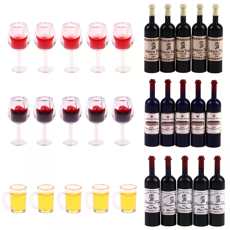 5Pcs 1:12 Dollhouse Miniature  – Wine Beer House recenzja i cena