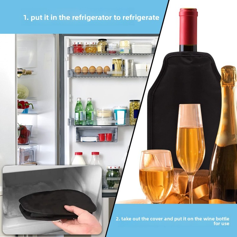 Nylon Fabric Gel Ice Wine Slee – Wine Chiller Sleeve recenzja i cena