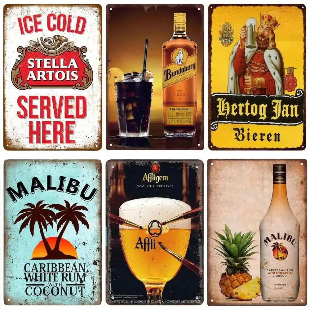 Retro Beer Brand MALIBU Wine M – Wine Beer Pub recenzja i cena