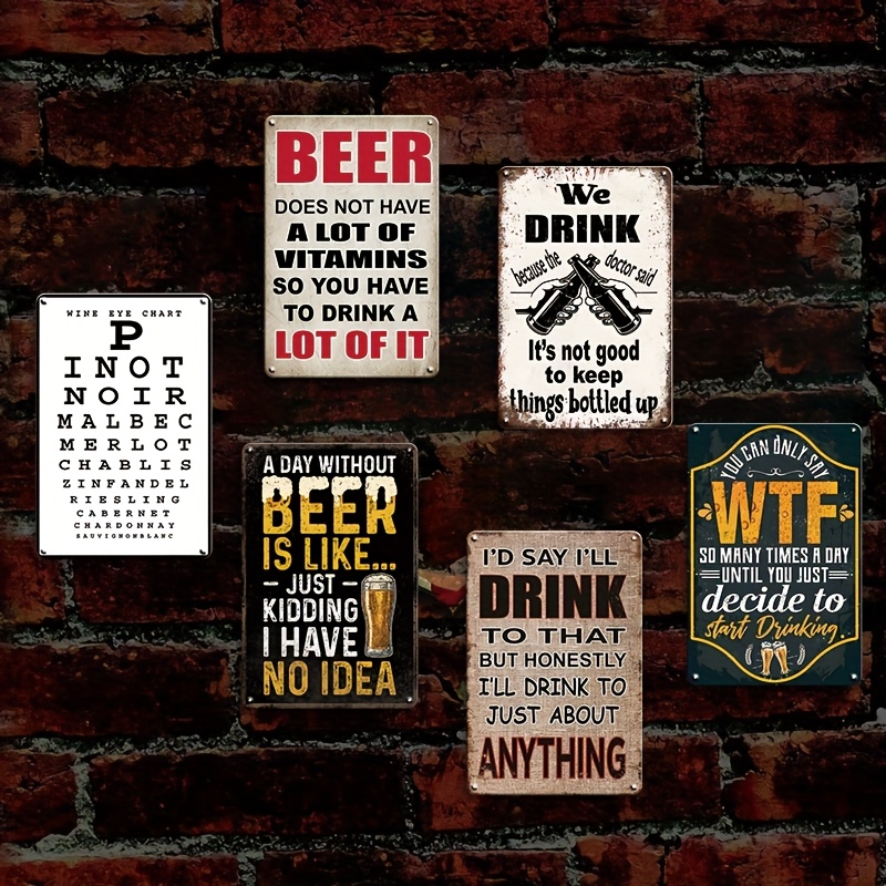 High Definition Metal Tin Sign – Wine Beer Pub recenzja i cena
