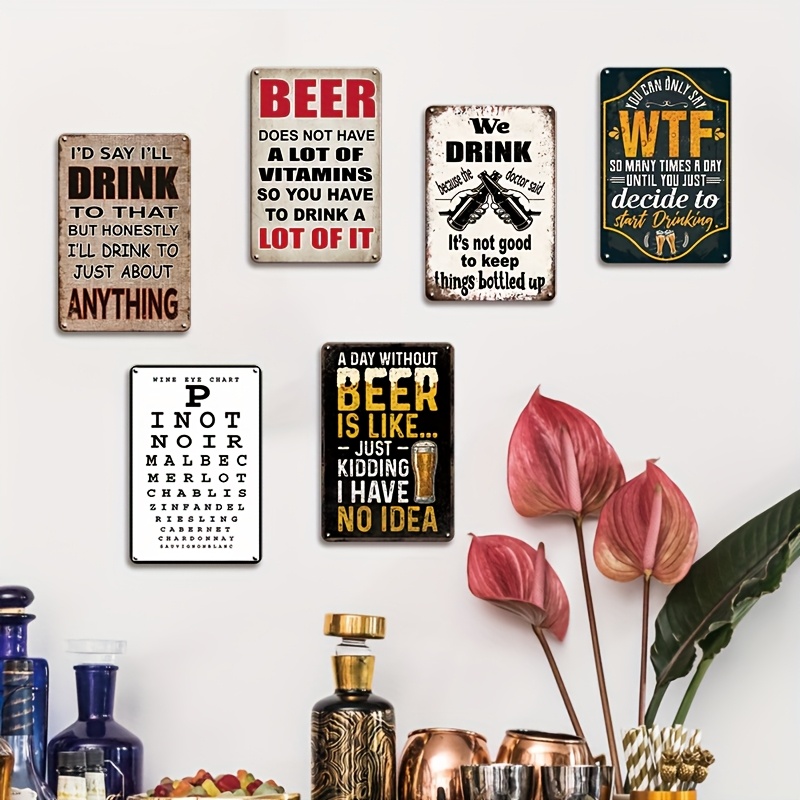 High Definition Metal Tin Sign – Wine Beer Pub recenzja i cena