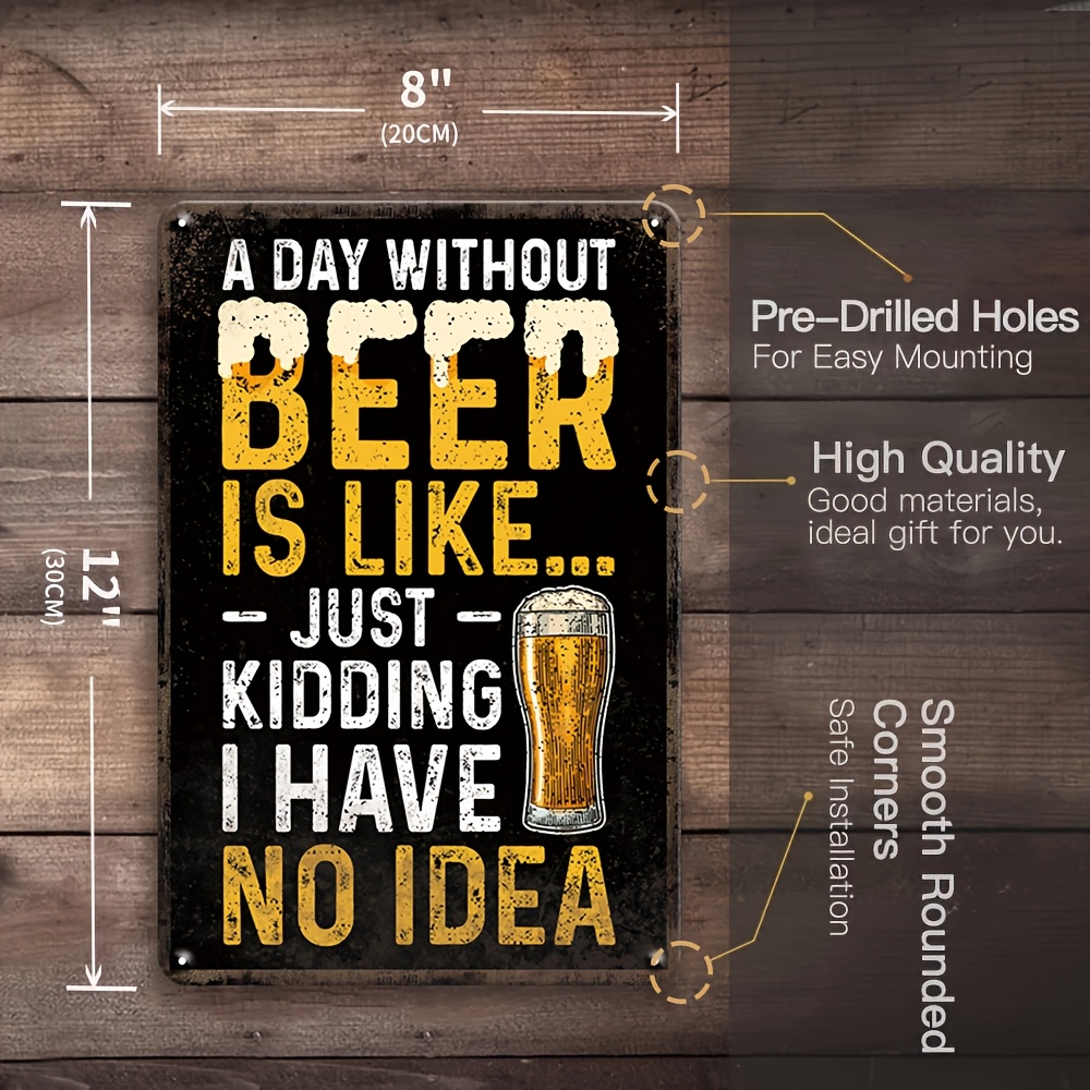 High Definition Metal Tin Sign – Wine Beer Pub recenzja i cena