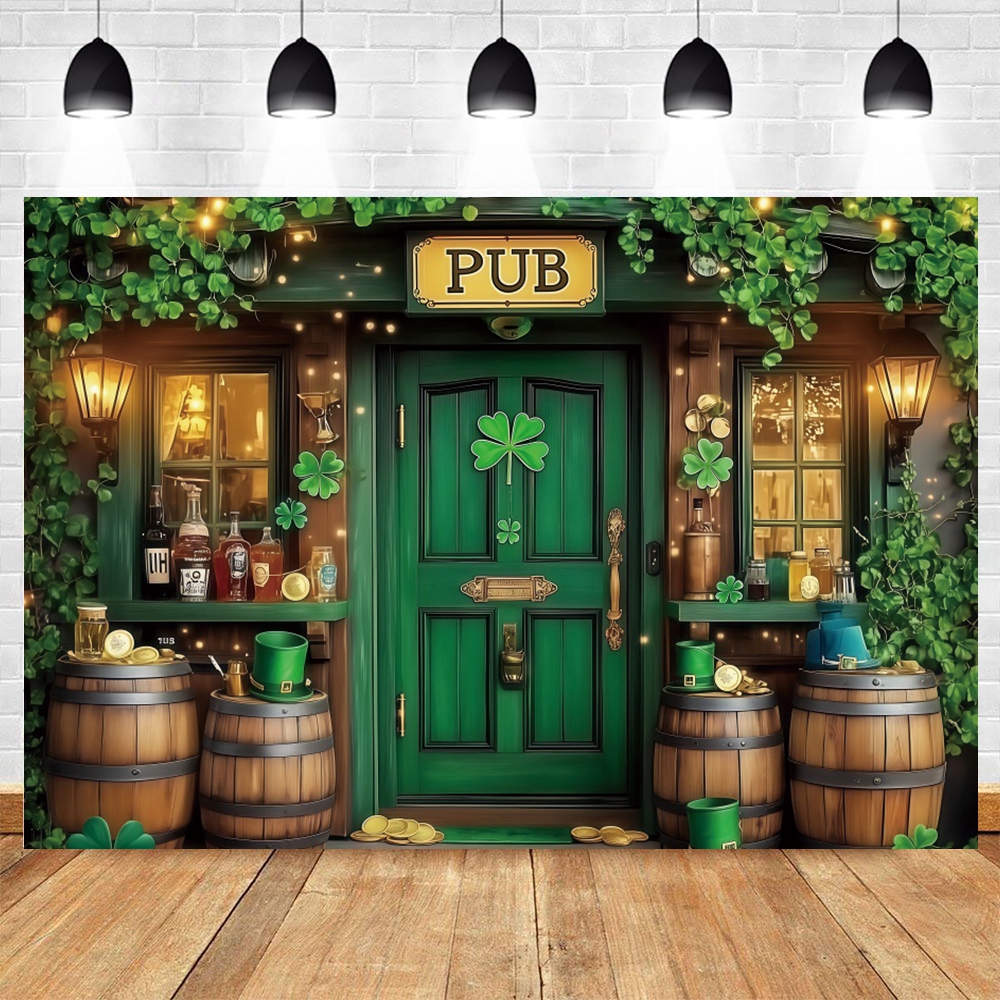 St. Patrick's Day Backdrop Ban – Wine Beer Pub recenzja i cena