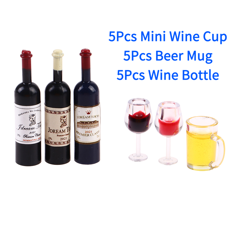 5Pcs 1:12 Dollhouse Miniature  – Wine Beer House recenzja i cena