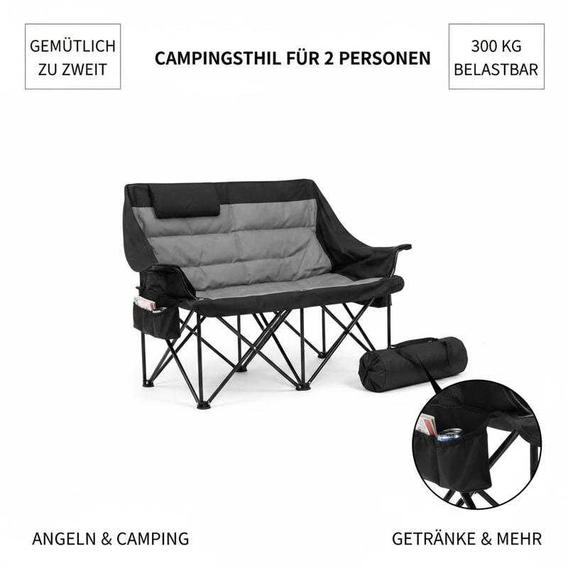 Double Camping Chair, Oversize – Wine Bag Carry Two recenzja i cena