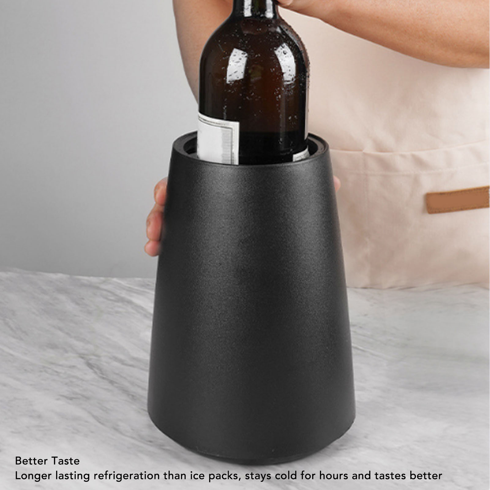 1PC Frosted Plastic Insulated  – Wine Chiller Sleeve recenzja i cena