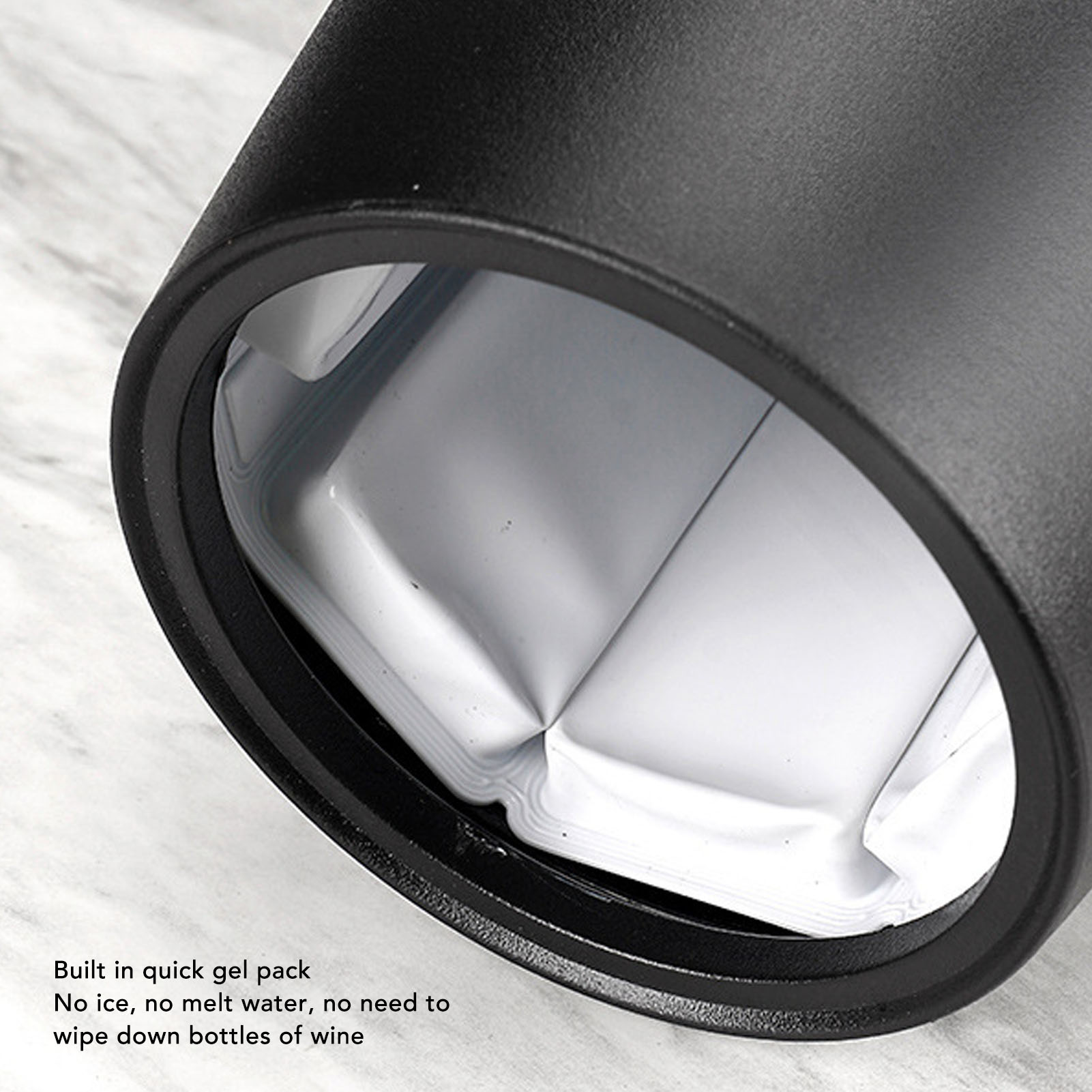 1PC Frosted Plastic Insulated  – Wine Chiller Sleeve recenzja i cena