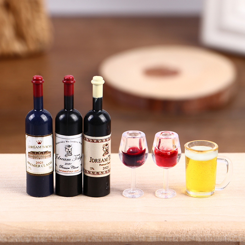 *5Pcs 1:12 Dollhouse Miniature – Wine Beer House recenzja i cena