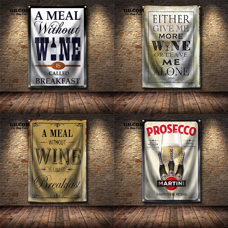 Wine Banner Flag Glass Beer Fo – Wine Beer Pub recenzja i cena