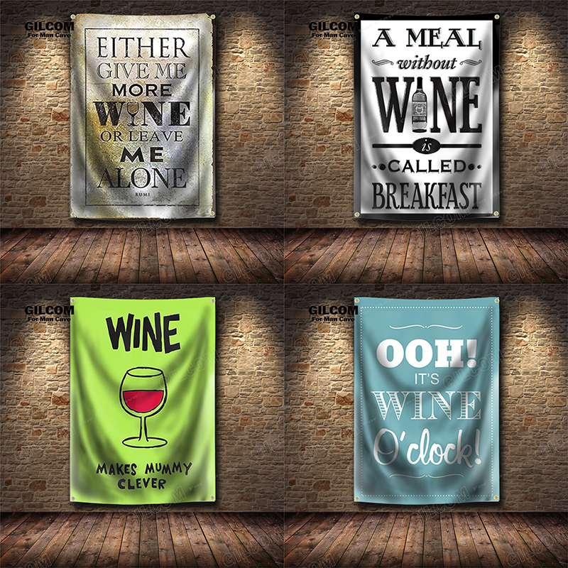 Wine Banner Flag Glass Beer Fo – Wine Beer Pub recenzja i cena