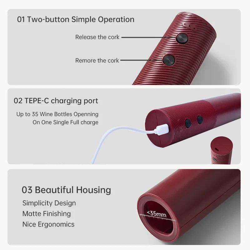 HOMEFISH Electric Wine Bottle  – Wine Opener Electric recenzja i cena