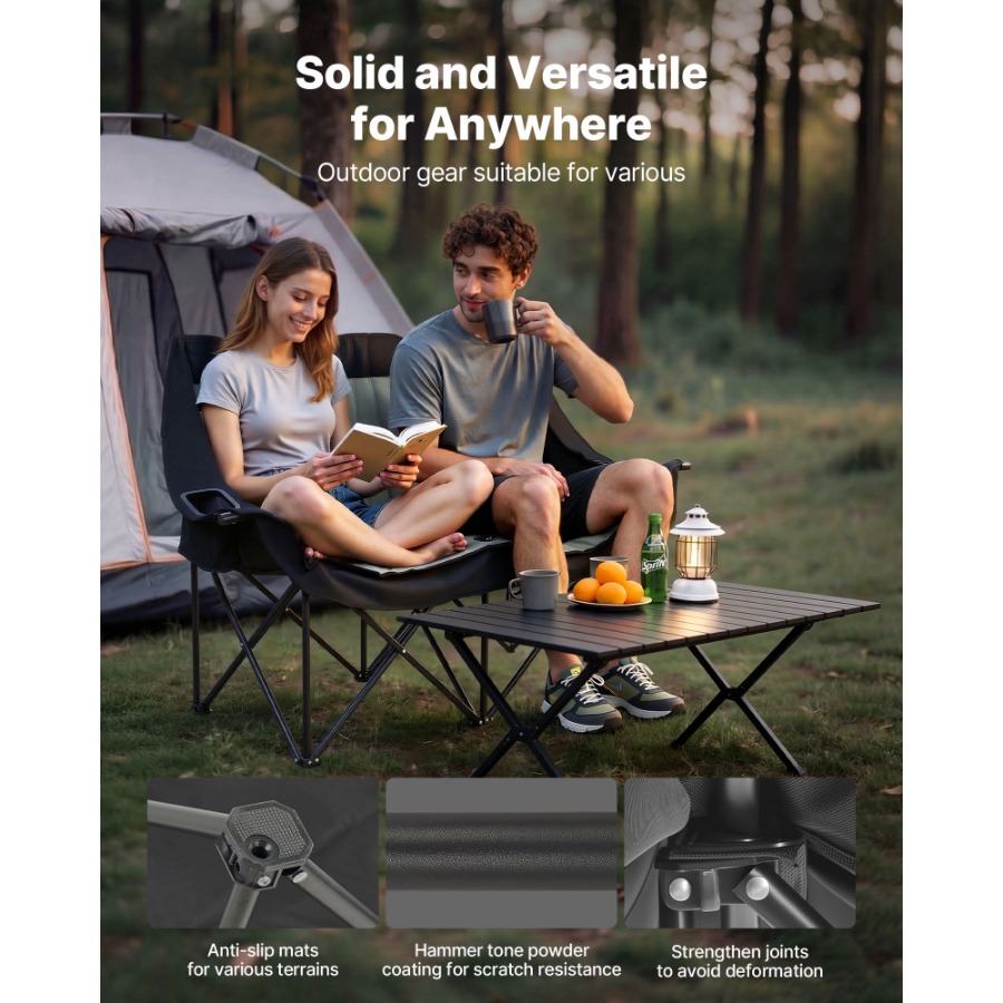 Sturdy Double Camping Chair fo – Wine Bag Carry Two recenzja i cena