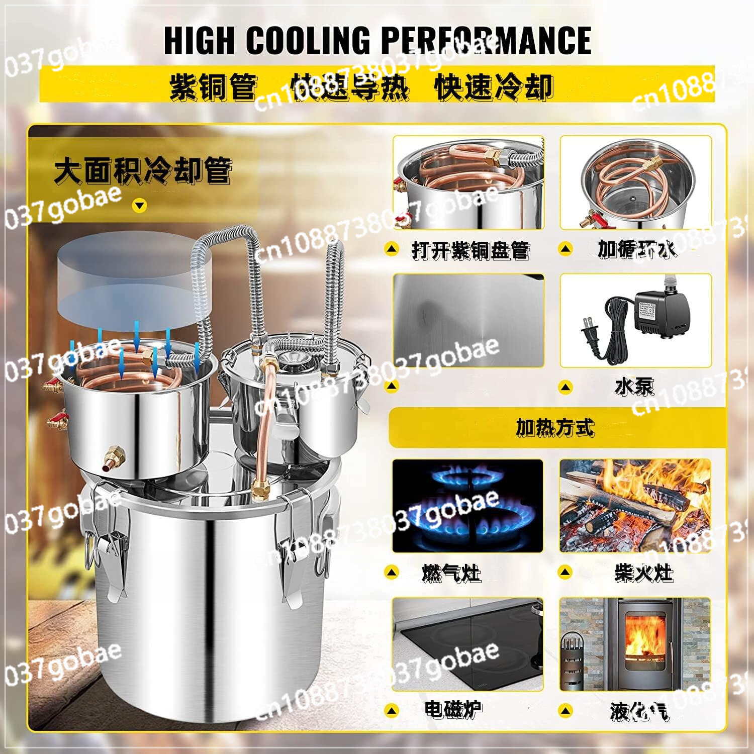 50L Stainless Steel Water Alco – Wine Beer Distillation recenzja i cena