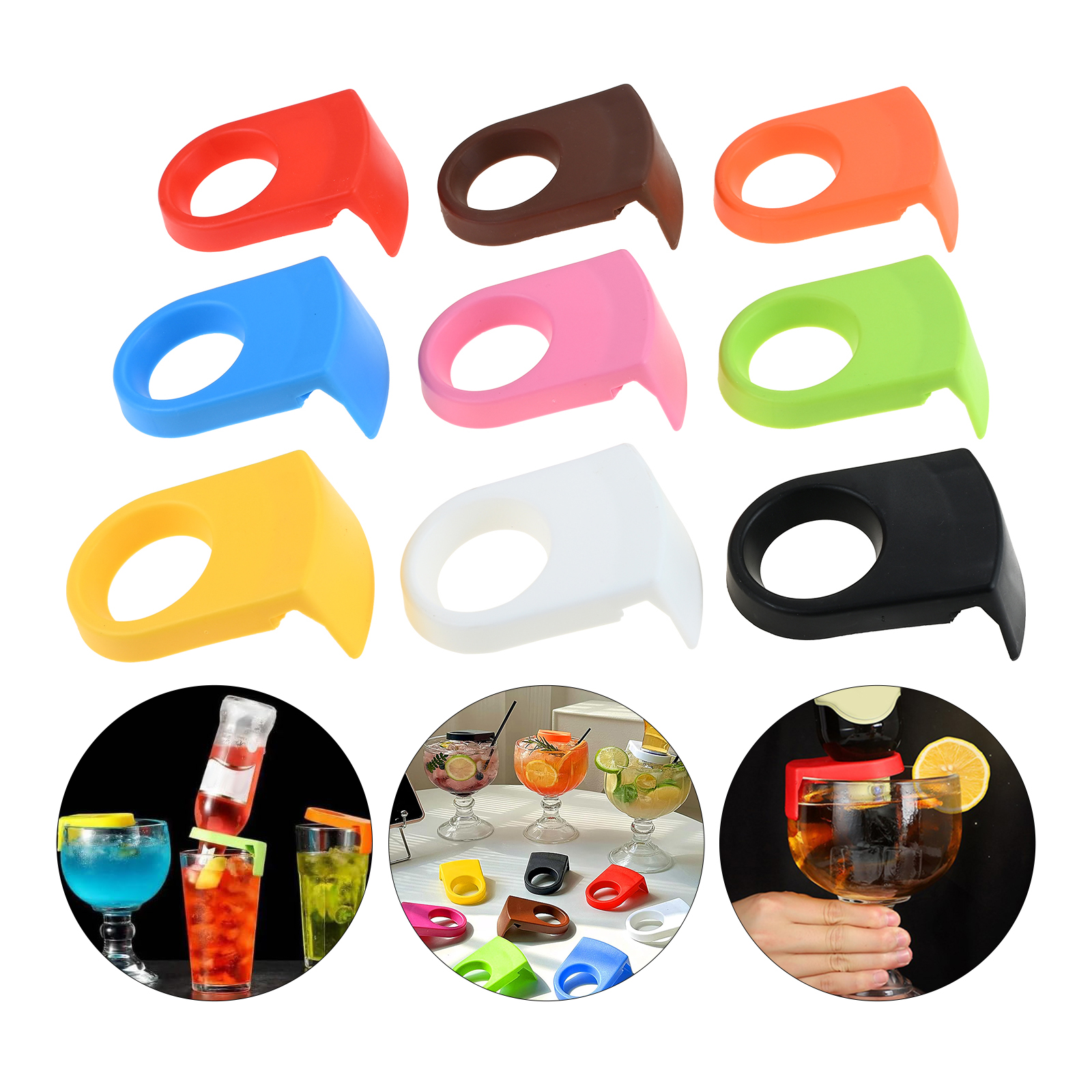 9Pcs Bottle Buckle Holder for  – Wine Mix With Beer recenzja i cena